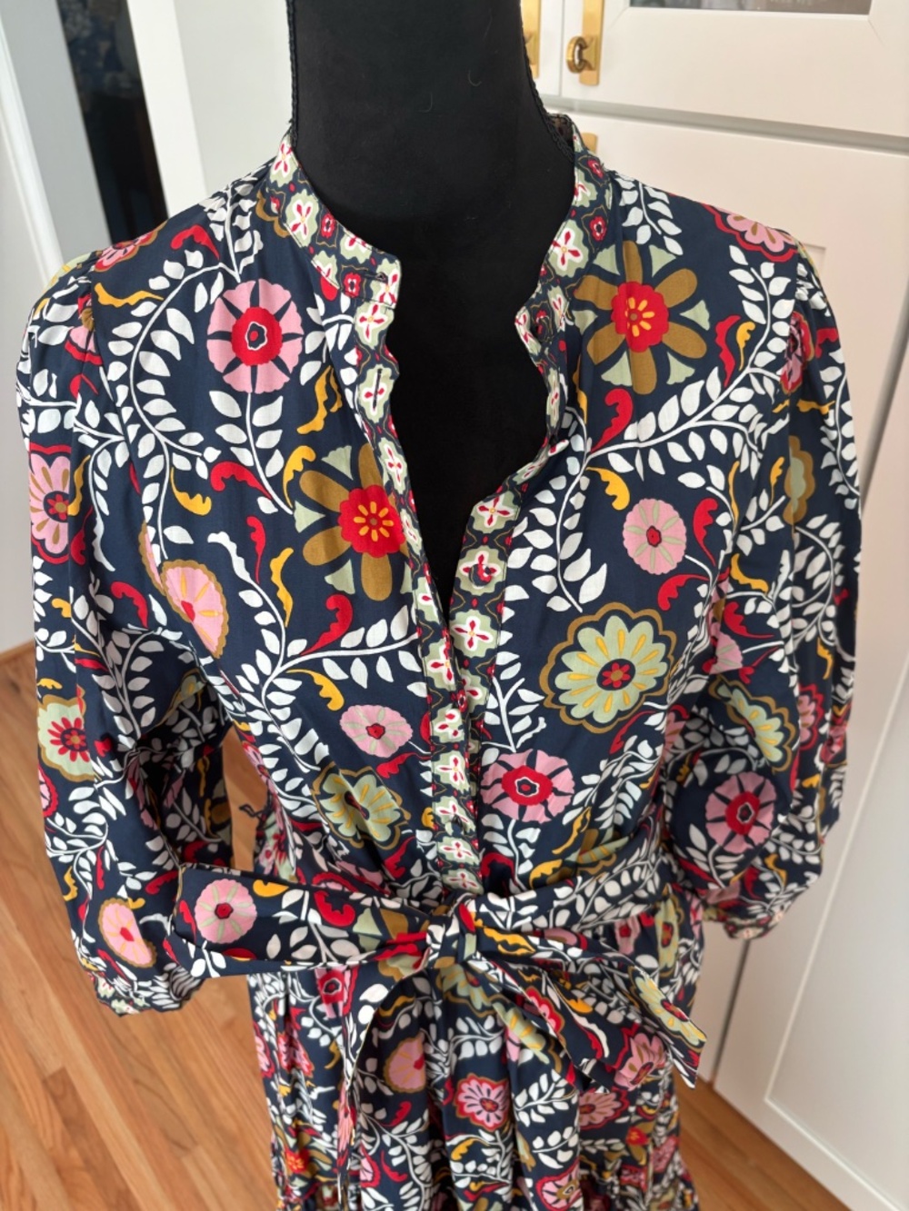 Boden Floral Midi Dress – Size 12 - Picture 2 of 10